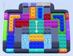 Color Block Jam Level 573 / 1250: Screenshot des Spielfelds