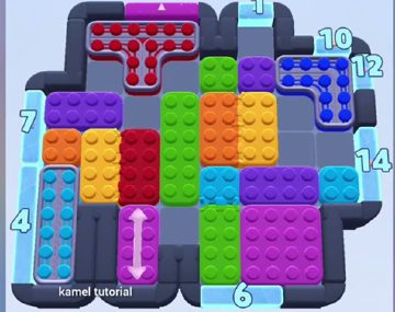 Color Block Jam level 830 / 1729: screenshot of the board