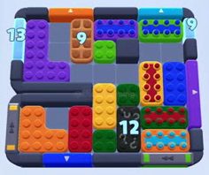 Color Block Jam level: screenshot of the board