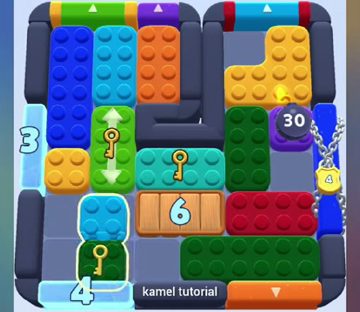 Color Block Jam Level 867 / 1724: Screenshot des Spielfelds