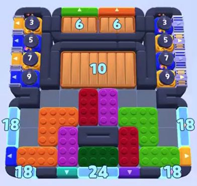 Color Block Jam 1292 / 1295. bölüm: tahtanın ekran görüntüsü