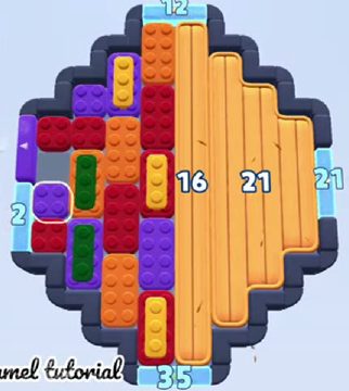 Color Block Jam level 1866: screenshot of the board