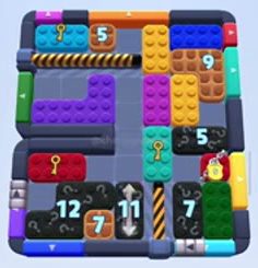 Color Block Jam level: screenshot of the board