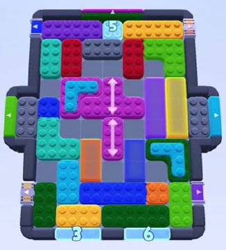 Color Block Jam level 1474 / 1485: screenshot of the board
