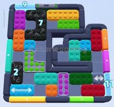Color Block Jam level 1046: screenshot of the board