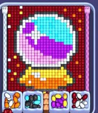 Pixel Flow fase 1291: print do tabuleiro
