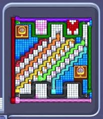 Pixel Flow level 723: screenshot of the board