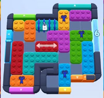 Color Block Jam level 694 / 1630: screenshot of the board