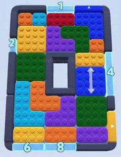 Color Block Jam level 89: screenshot of the board