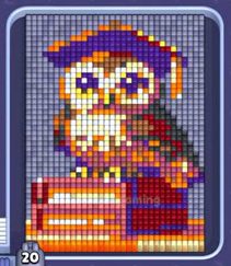 Pixel Flow level 1415: screenshot of the board