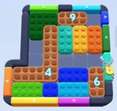 Color Block Jam ステージ 873 / 1774：盤面のスクリーンショット