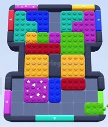 Color Block Jam level: screenshot of the board