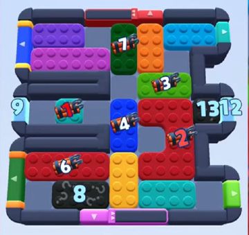Color Block Jam ステージ 799 / 800：盤面のスクリーンショット