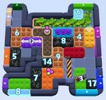 Color Block Jam level: screenshot of the board