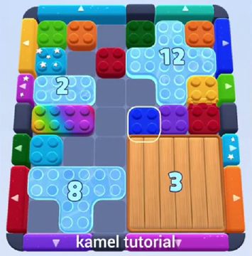 Color Block Jam Level 272 / 427 / 660: Screenshot des Spielfelds