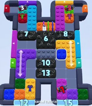 Color Block Jam level 800 / 758: screenshot of the board