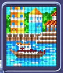 Pixel Flow level 936: screenshot of the board