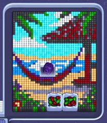 Pixel Flow level 1396: screenshot of the board