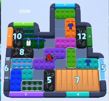Color Block Jam level 963: screenshot of the board