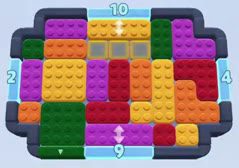 Color Block Jam level: screenshot of the board