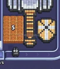 Pixel Flow level 821: screenshot of the board