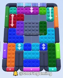 Color Block Jam nivel 370: captura del tablero