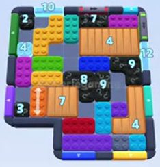 Color Block Jam Level 1271 / 2176: Screenshot des Spielfelds