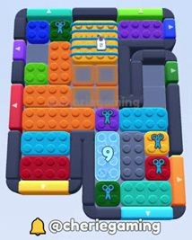 Color Block Jam level: screenshot of the board