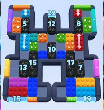 Color Block Jam level 720: screenshot of the board