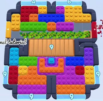 Color Block Jam Level 1637 / 1701 / 2633: Screenshot des Spielfelds