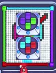 Pixel Flow level 860: screenshot of the board