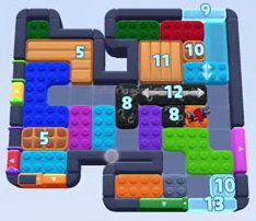Color Block Jam fase 1487 / 1490 / 1494 / 2397: print do tabuleiro