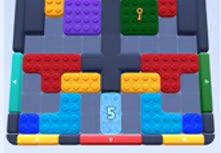 Color Block Jam Level 45: Screenshot des Spielfelds