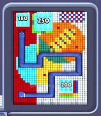 Pixel Flow уровень 349: скриншот поля