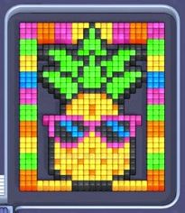 Pixel Flow Level 49: Screenshot des Spielfelds