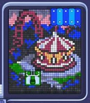 Pixel Flow level 1615: screenshot of the board