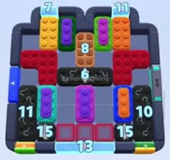 Color Block Jam 레벨 1363 / 1387 / 2295: 보드 스크린샷