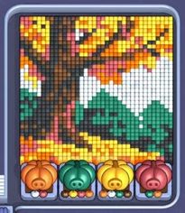 Pixel Flow level 701: screenshot of the board
