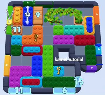 Color Block Jam Level 1586 / 1587 / 1591: Screenshot des Spielfelds