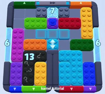 Color Block Jam 레벨 1378 / 1381: 보드 스크린샷