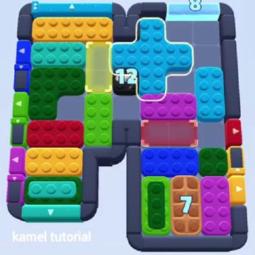 Color Block Jam level 1455 / 1448 / 1451: screenshot of the board