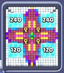 Pixel Flow уровень 222: скриншот поля
