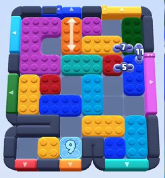 Color Block Jam level 667 / 1654: screenshot of the board