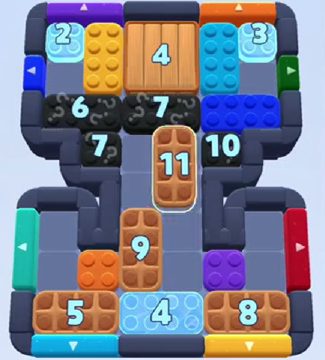 Color Block Jam level 896 / 1797: screenshot of the board