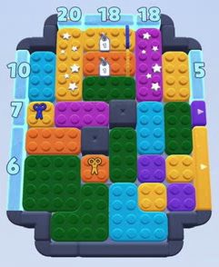 Color Block Jam niveau 118 : capture du plateau