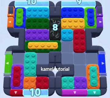 Color Block Jam уровень 1435: скриншот поля