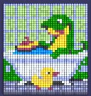 Pixel Flow level 1337: screenshot of the board