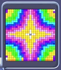 Pixel Flow уровень 137: скриншот поля