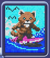 Pixel Flow level 1378: screenshot of the board