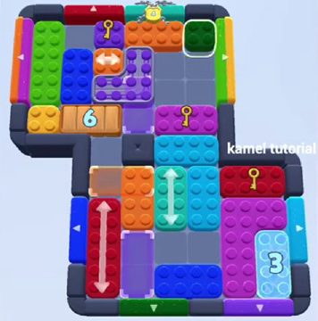 Color Block Jam уровень 1516 / 1513: скриншот поля